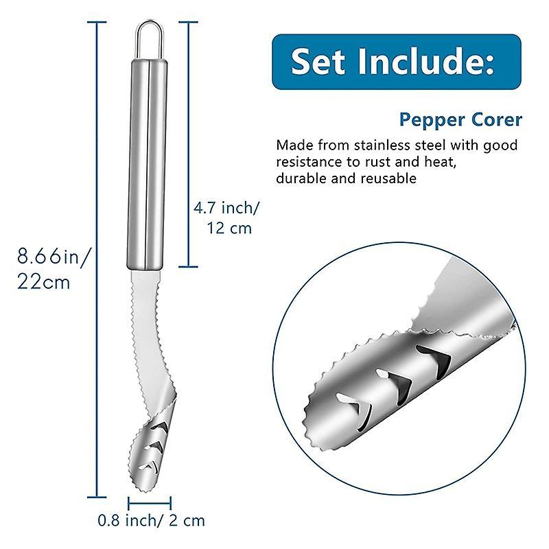 4pcs Jalapeno Pepper Corer, Core Deseeder for Chilis,bell Peppers