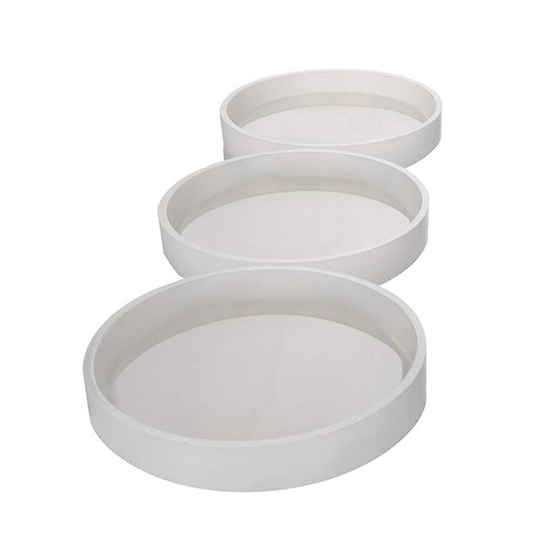 3 Pack Big Diy Round Coaster Silicone Mold, Diameter 3.94 Inch/10cm