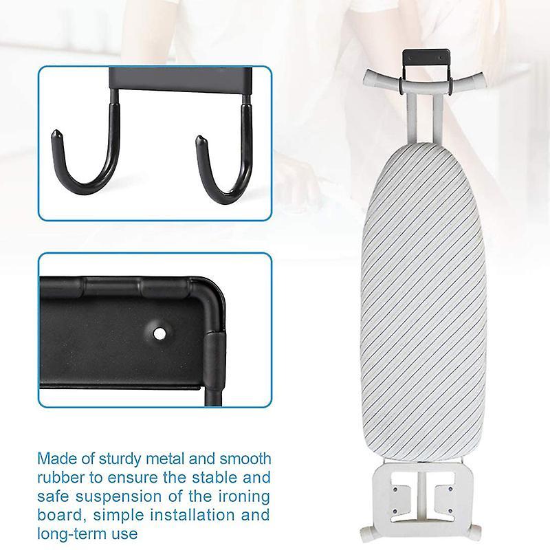Wall Mounted Holder, Large & Small Ironing Board (matte Black)