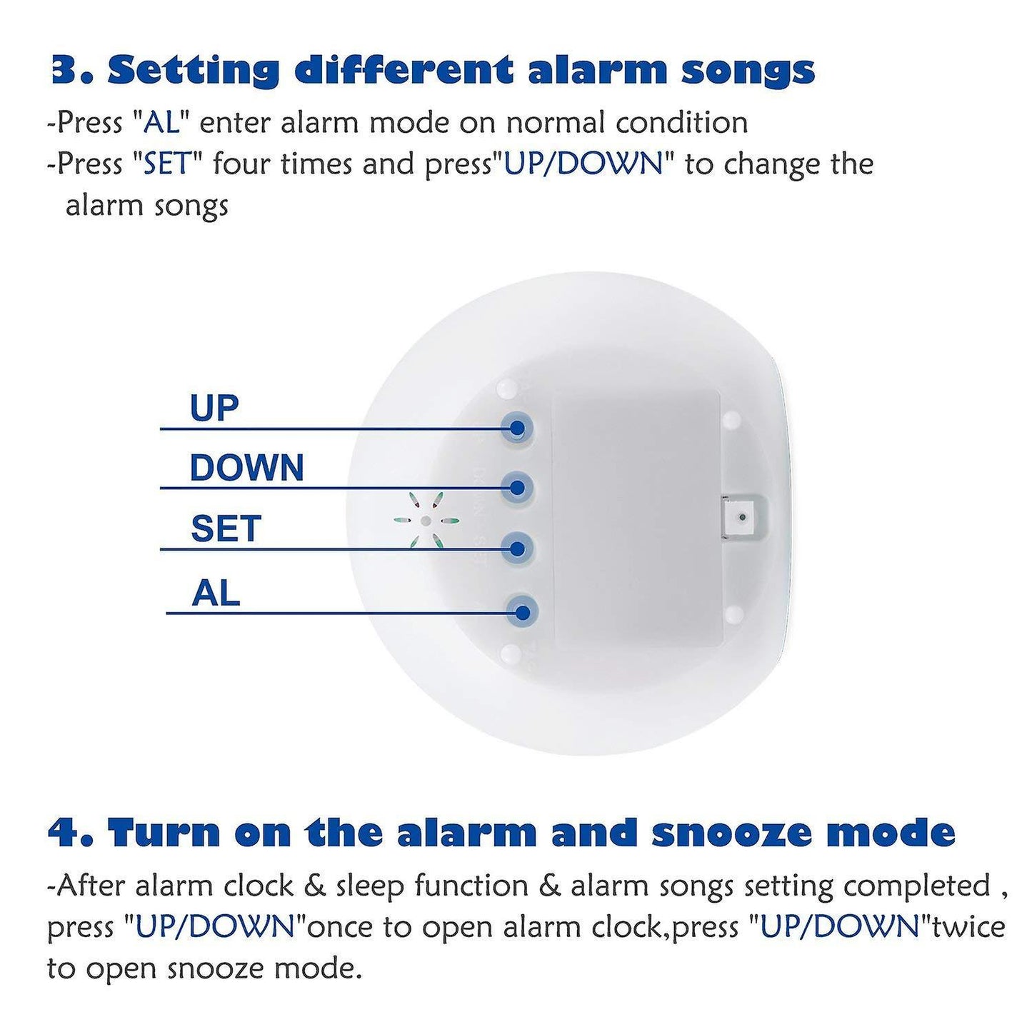 Kids Alarm Clock - Wake Up Light Digital Clock with 7 Colors Changing