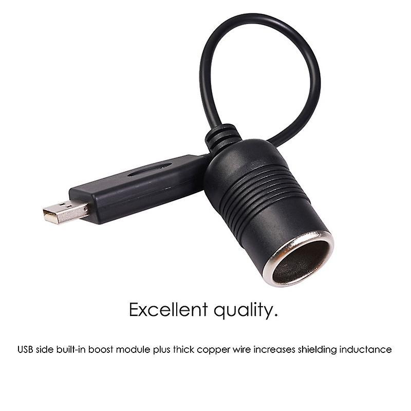 Wired Controller Converter Adapter Usb Port to 12v Car Lighter Socket