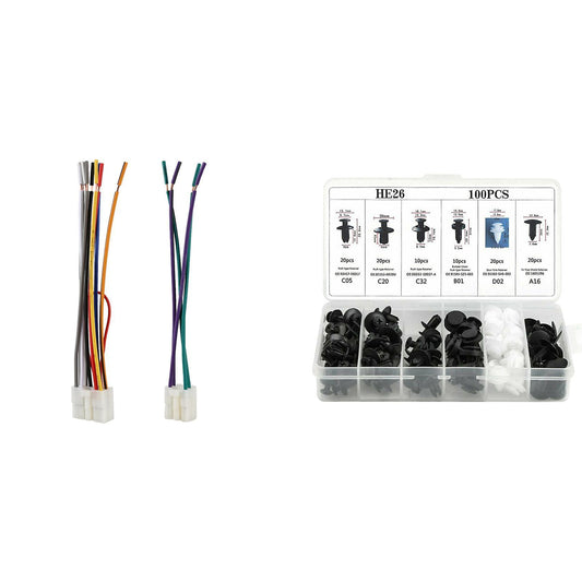 100pc Auto Car Fender Liner Fastener Bumper Interior Trim Retainer