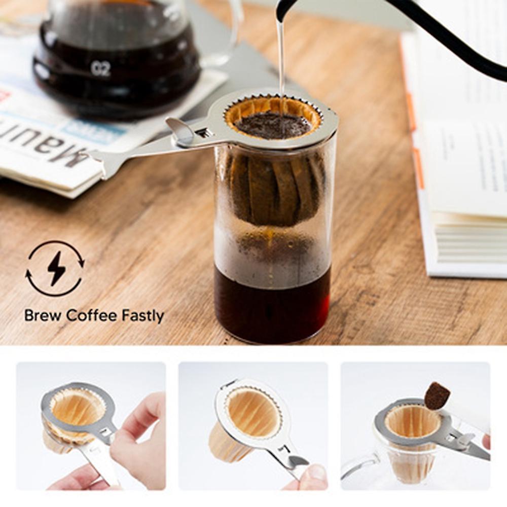 Coffee Maker Coffee Filter Holder Reusable Hand Drip Baskets-a