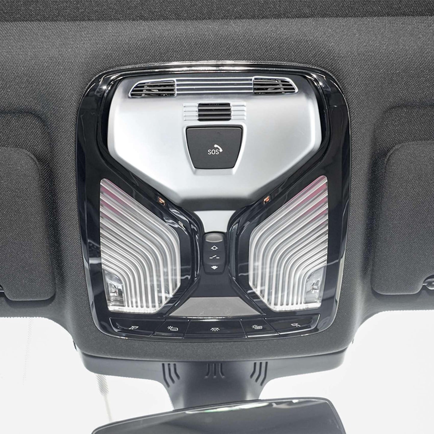 Silver Chrome Front Reading Light Panel Cover Trim