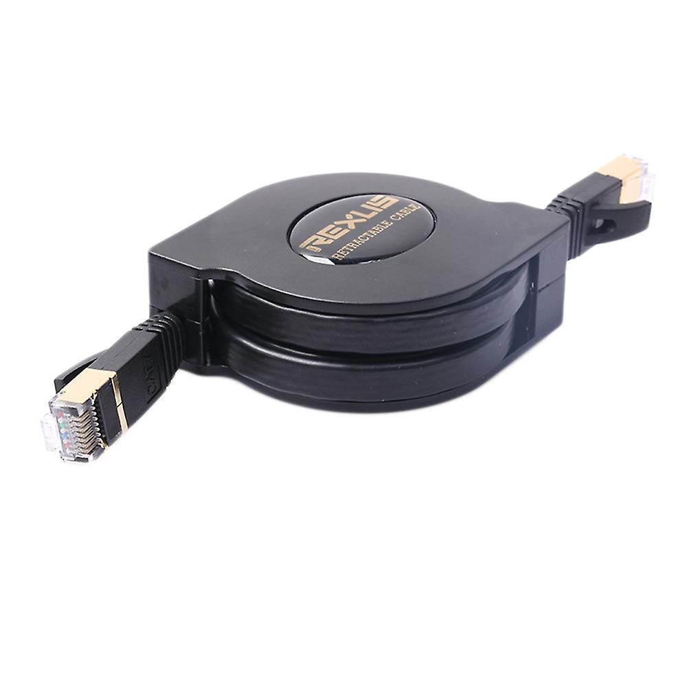 Rexlis 5ft Cat7 Rj45 Lan Retractable Ethernet Cable for Computer