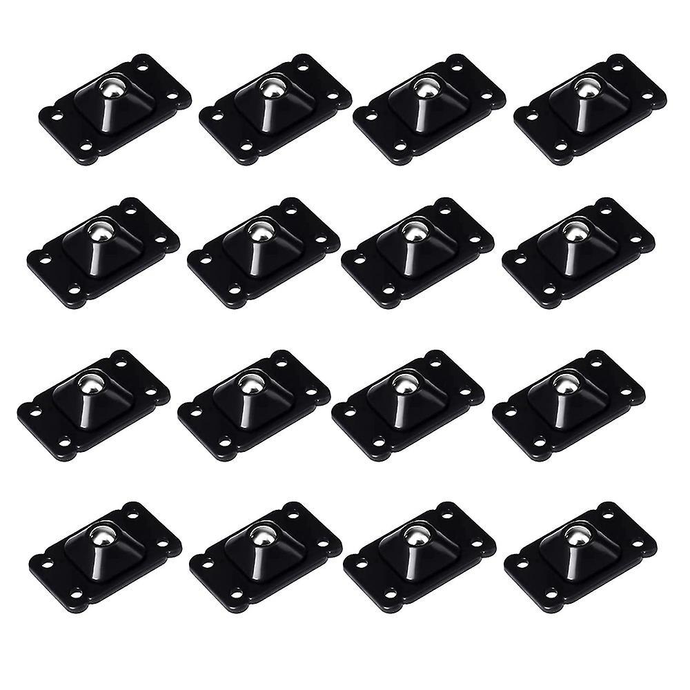 16 Pcs Self Adhesive Wheels 4.5 X 2.8cm(black)