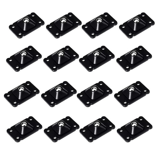 16 Pcs Self Adhesive Wheels 4.5 X 2.8cm(black)