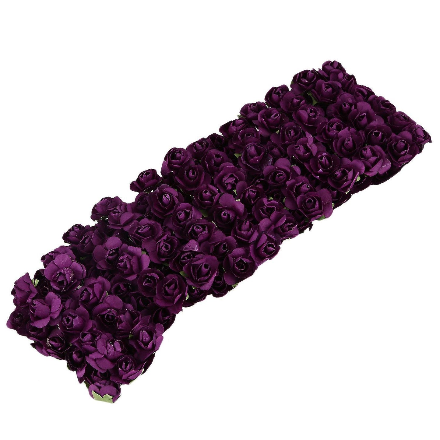 144pcs Mini Petite Paper Artificial Rose Buds Flowers, Purple