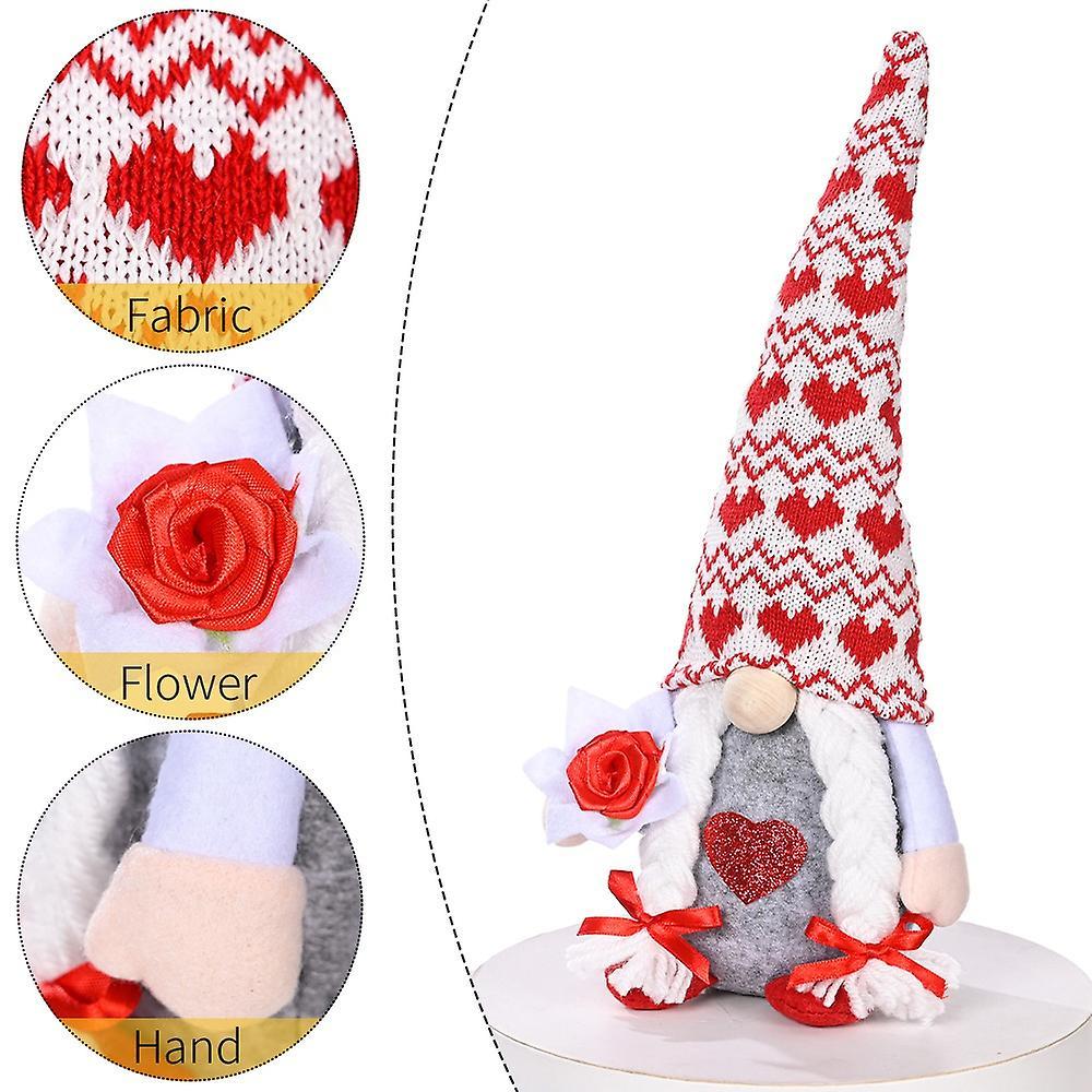 Valentines Day Decor - Home Table Elf Gnomes Decor Ornaments, B