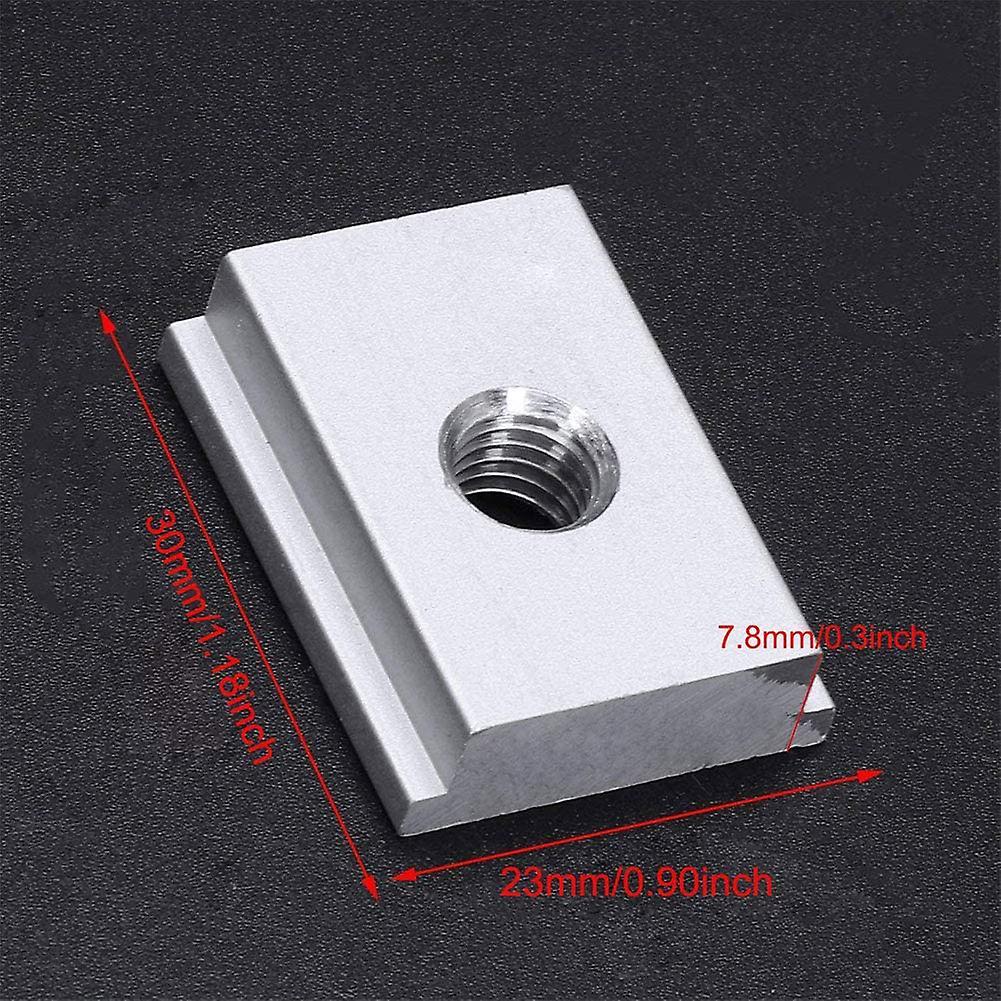 6pcs M8 T-track Slider Aluminum Alloy for Profile Woodworking Tool