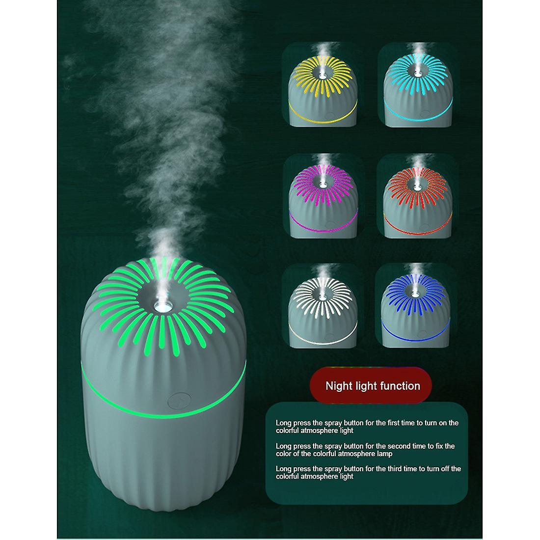 300ml Electric Air Humidifier Aroma Oil Diffuser Purifier Green