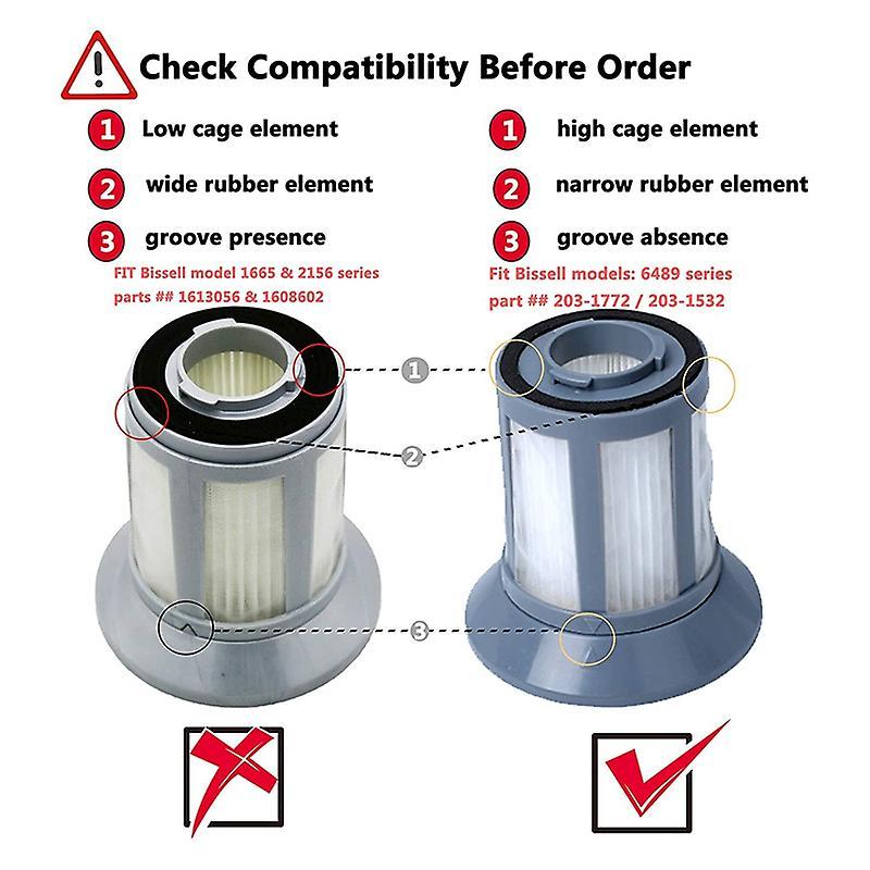 Replacement Filter for Bissell 6489 64892 64894 Zing Vacuums Cleaner