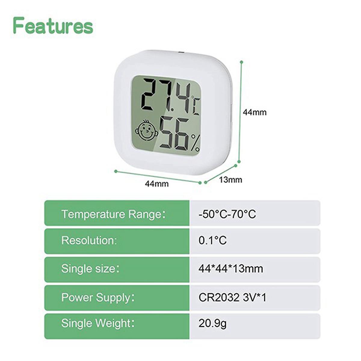 2 Pieces Of Digital Temperature and Hygrometer,for Baby Room,closet