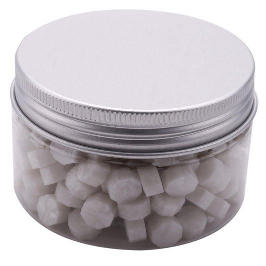 200pcs Pearl White Sealing Wax Beads Kit for Greeting Card Stamp
