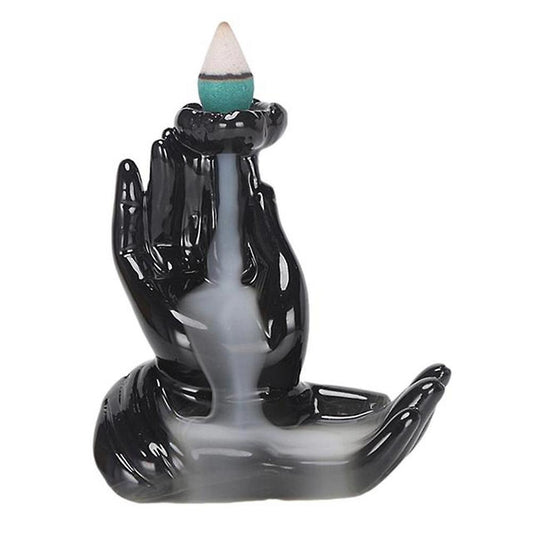 Waterfall Incense Burner Ceramic Incense Holder Handmade -bergamot