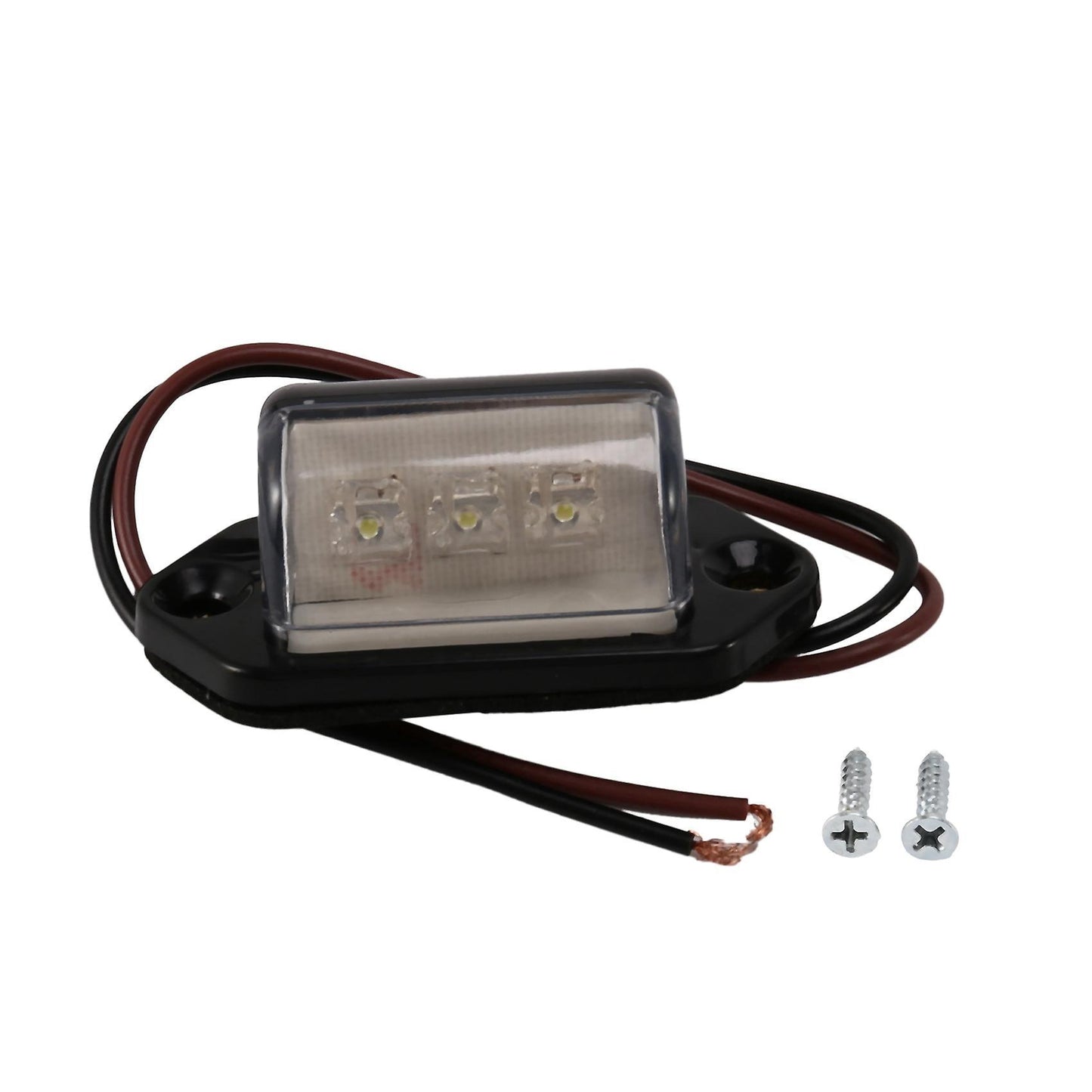 3x 12/24v 3 Led License Plate Tag Light Boat Rv Interior Step Lamp