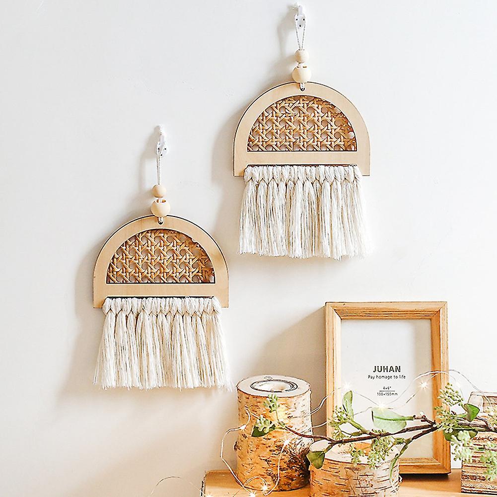 Bohemia Handwoven Macrame Tapestry with Tassels Hanging Decorations