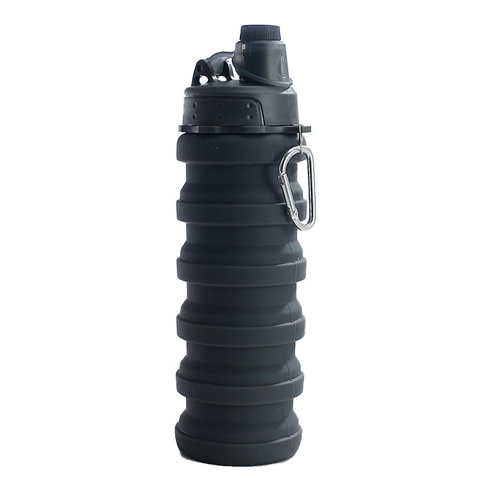 500ml Portable Retractable Silicone Bottle Folding Water Bottle ,b