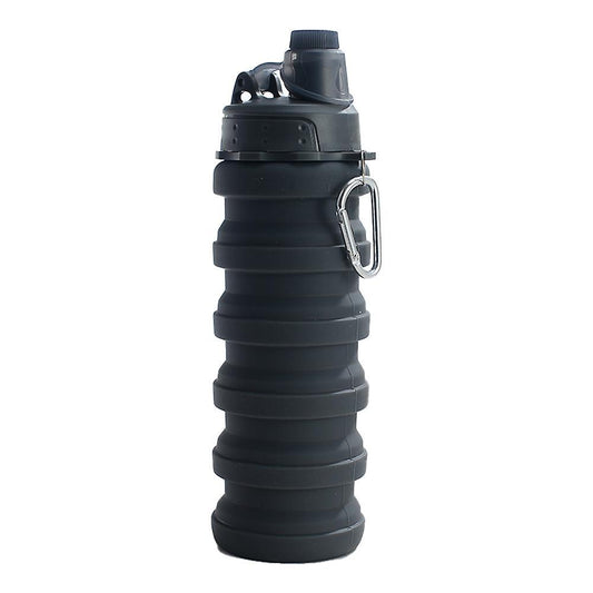 500ml Portable Retractable Silicone Bottle Folding Water Bottle ,b