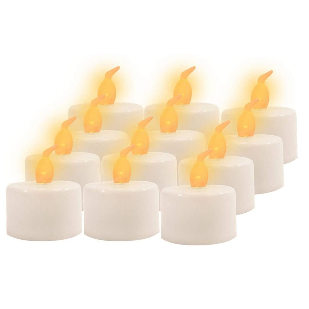12pcs Led Tea Lamp Flashing Battery Candle Decoration Accessories