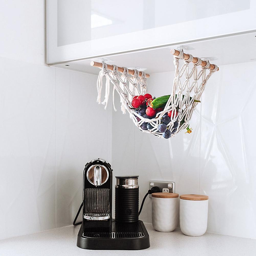 Kitchen Fruit and Vegetable Net Bag Hand-woven Basket Large-capacity