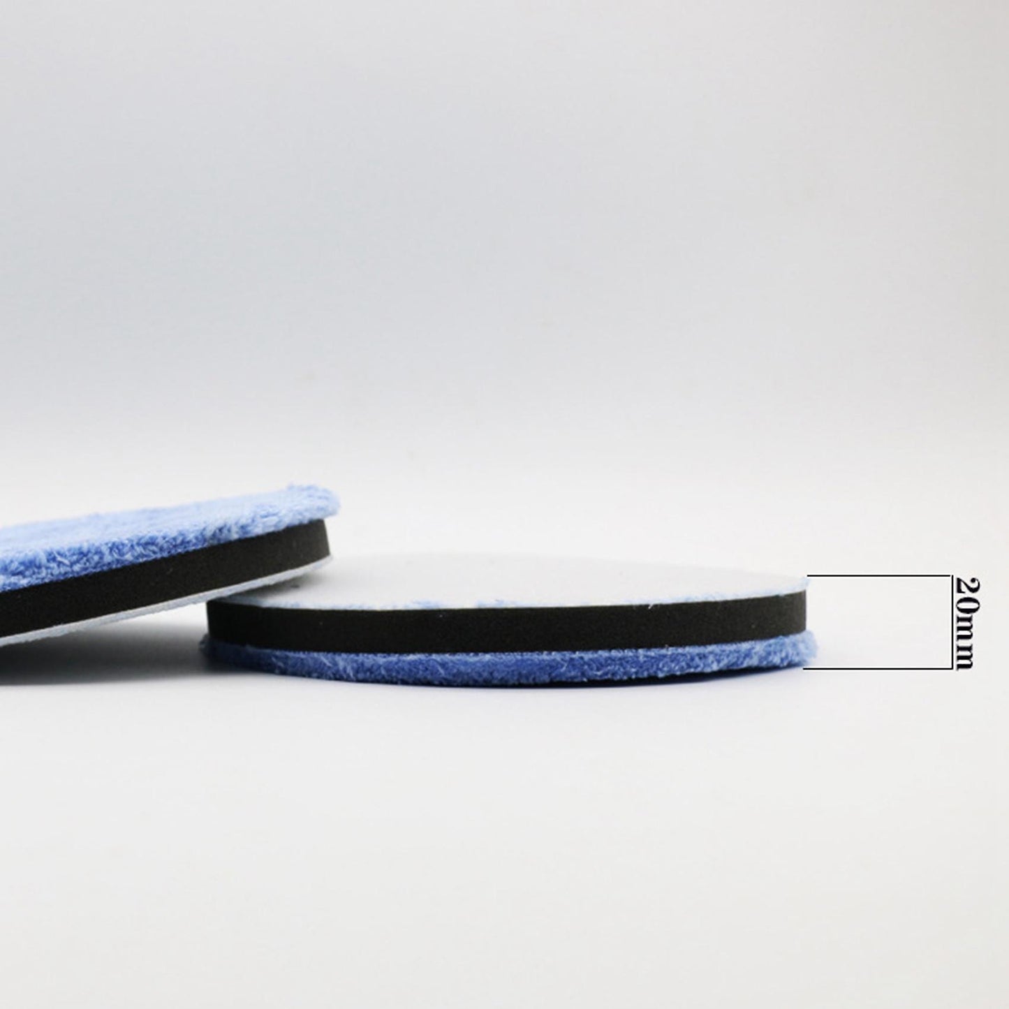 2pcs 3 Inch Microfiber Wax Collecting Tray,polishing Sponge Blue