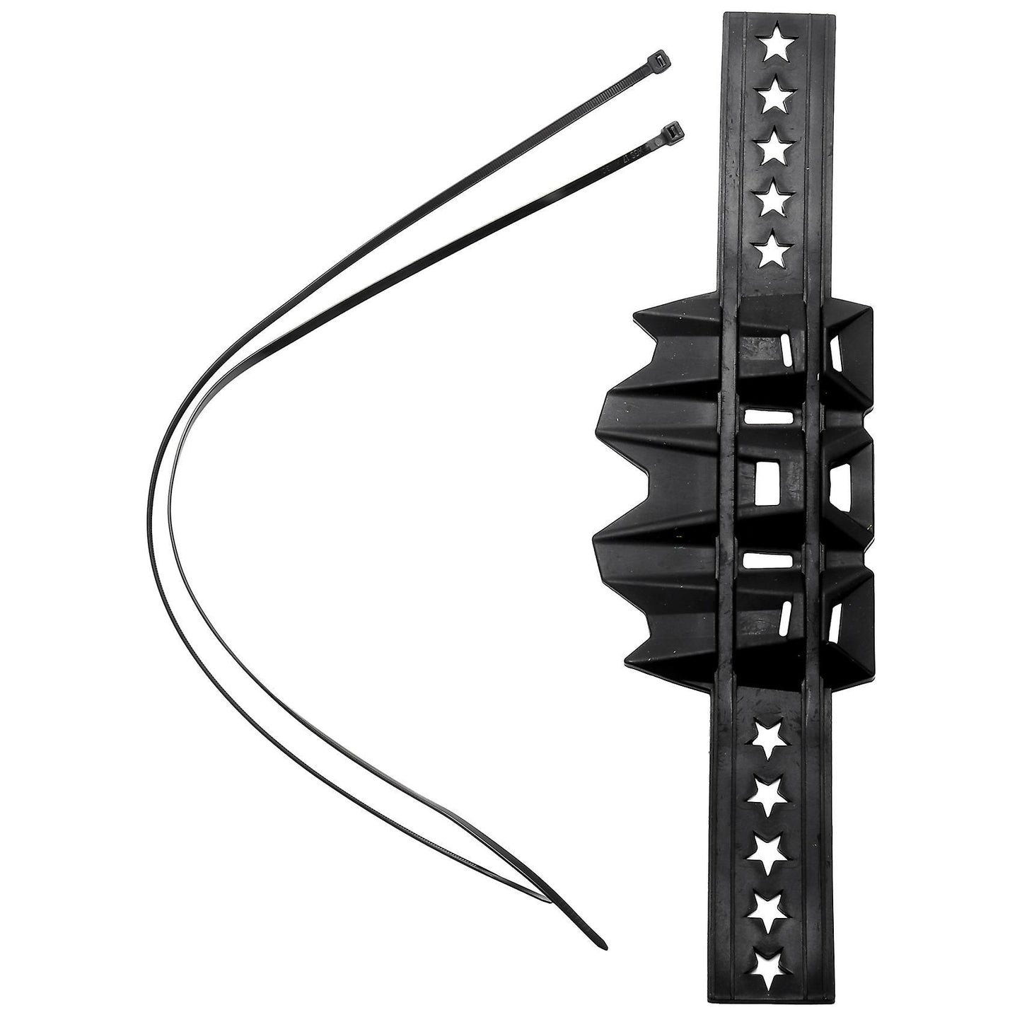 Universal Motorcycle Exhaust Muffler Drop Protection Guard Black