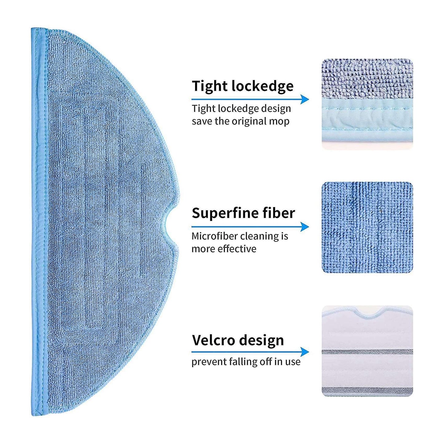 Vacuum Mop Cloth Pads and Vacuum Filters Kit for Roborock S7 S7+ T7s