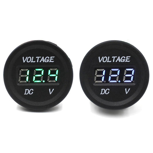 Voltimetro Pantalla Digital 12v-24v Dc Coche Motocicleta (azul)
