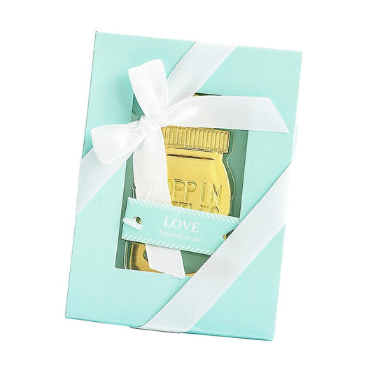 Baby Bottle Shape Opener Gift Souvenir with Box Blue Box