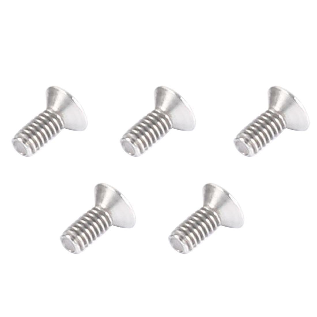 100pcs 304hc Stainless Steel Hex Countersunk Flat Bolts Screws M2x5mm