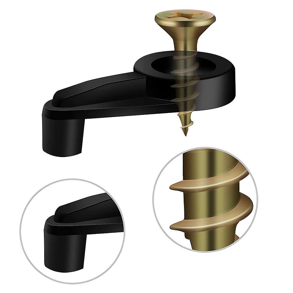 100 Pack Glass Retainer Clips Kit Cabinet Glass Clips(black and Gold)