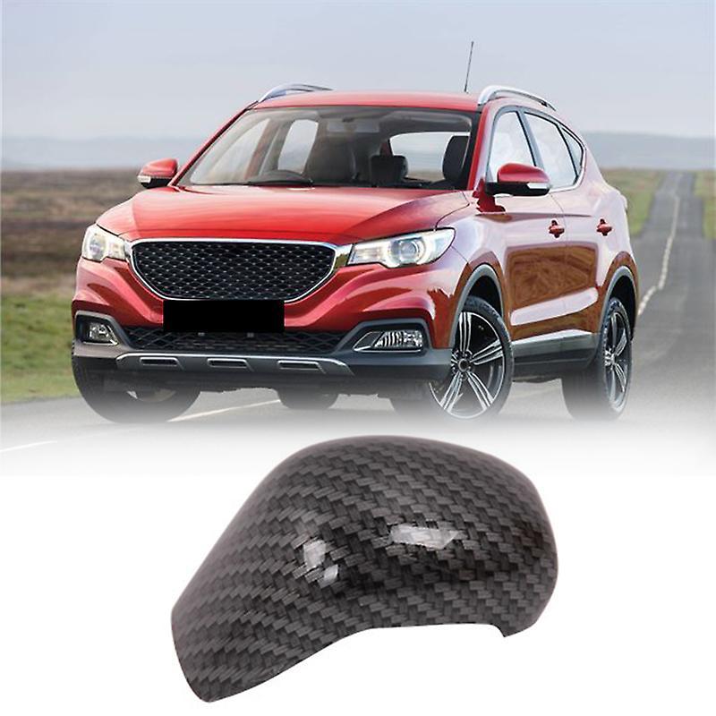 For Mg Zs 2017 - 2020 Ev Mg6 Carbon Fiber Gear Shift Knob Head Trim