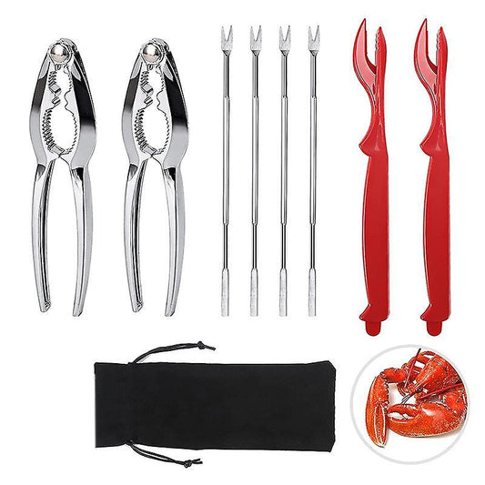 Crab Crackers and Tools, 2 Crab Leg Crackers and 4 Crab Leg Forks