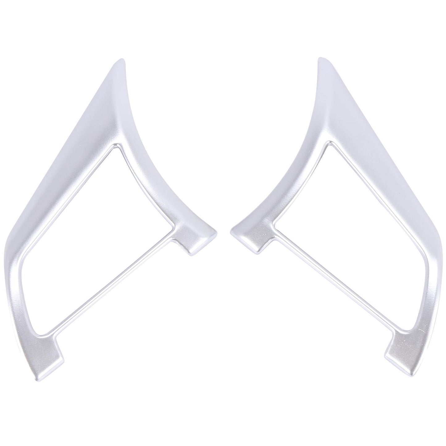 Abs Matte Steering Wheel Button Cover Trim Chrome Car Stickers