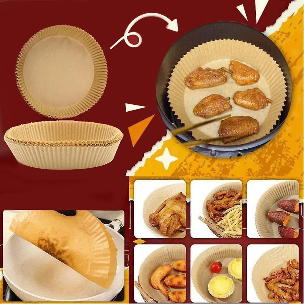 Air Fryer Paper Liners,100pcs Disposable Paper Liner for Air Fryer