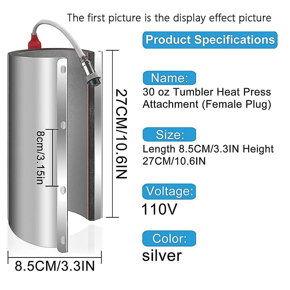 30oz 110v Tumbler Heat Press Attachment Us Plug