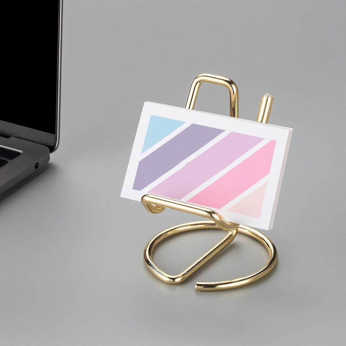 Business Card Holder for Desk, Metal Business Card Stand (gold)