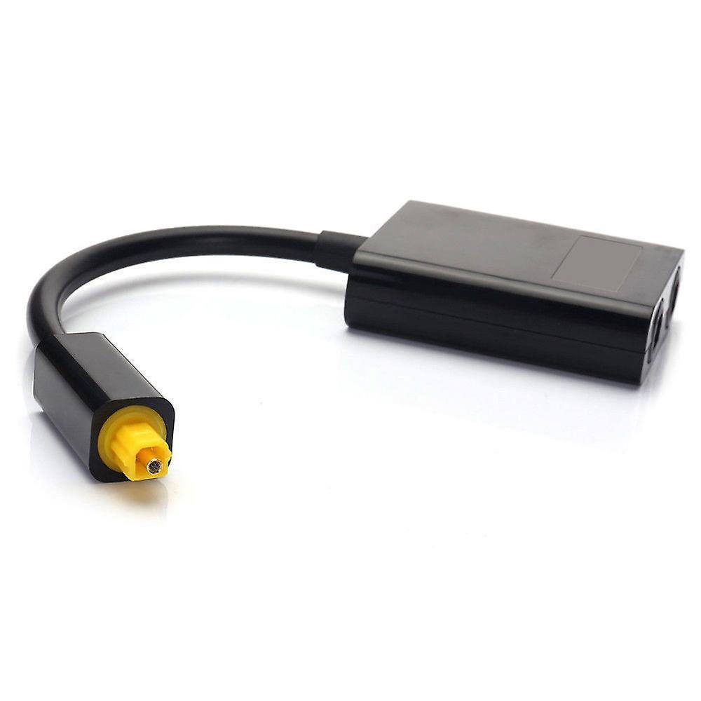 Dual Port Digital Optical Fiber Audio Splitter Cable 1 In 2 Out