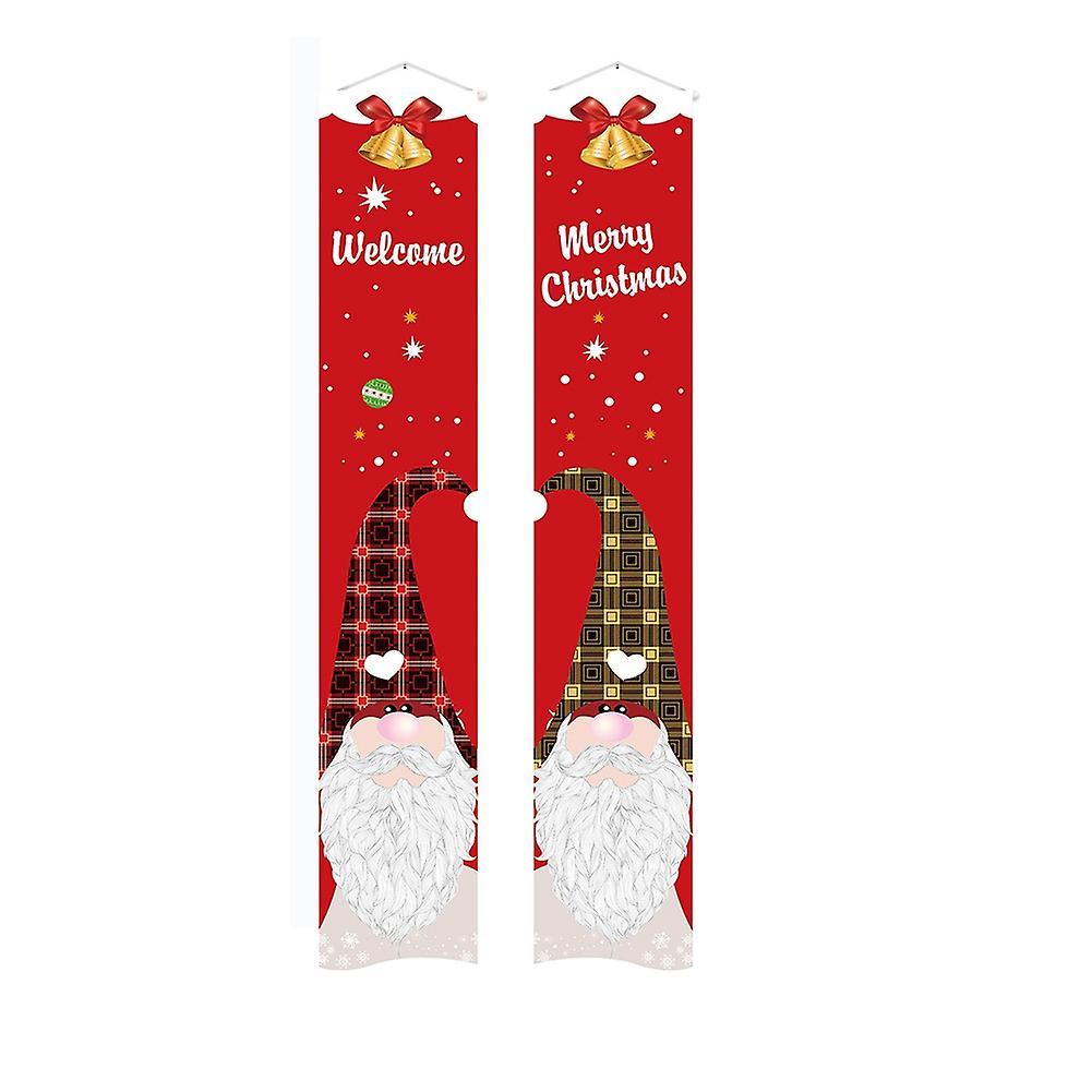 Christmas Porch Banners Holiday Door Decoration for Christmas Party