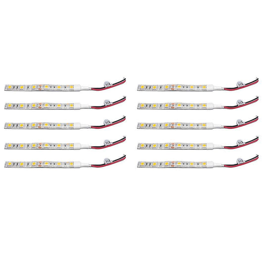 5pcs 10cm Waterproof Warm White 5050 Led Strip Lights Dc 12v Boat Car
