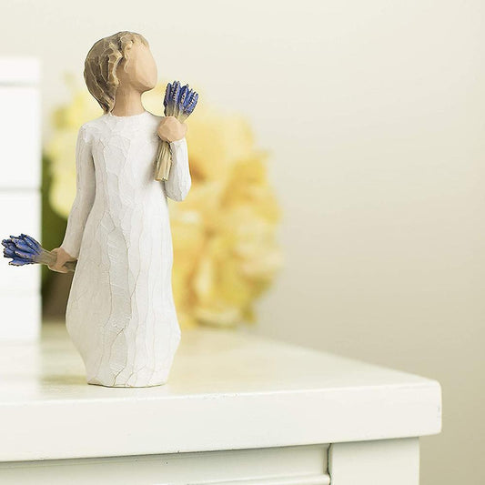 Bouquet Boys Miniature Statues Resin Crafts Valentine's Day Gift