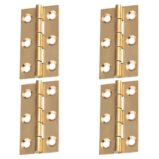 4 Pieces Of Solid Brass Hip Hinge 5.1 Cm Suitable for Cabinet Doors