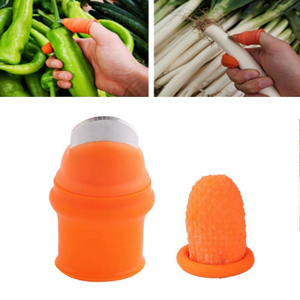 Gardening Silicone Thumb Knife with Finger for Fruits Vege-l