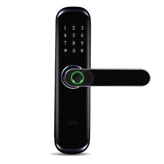 Bluetooth App Mobile Phone Remote Password Smart Door Lock Black