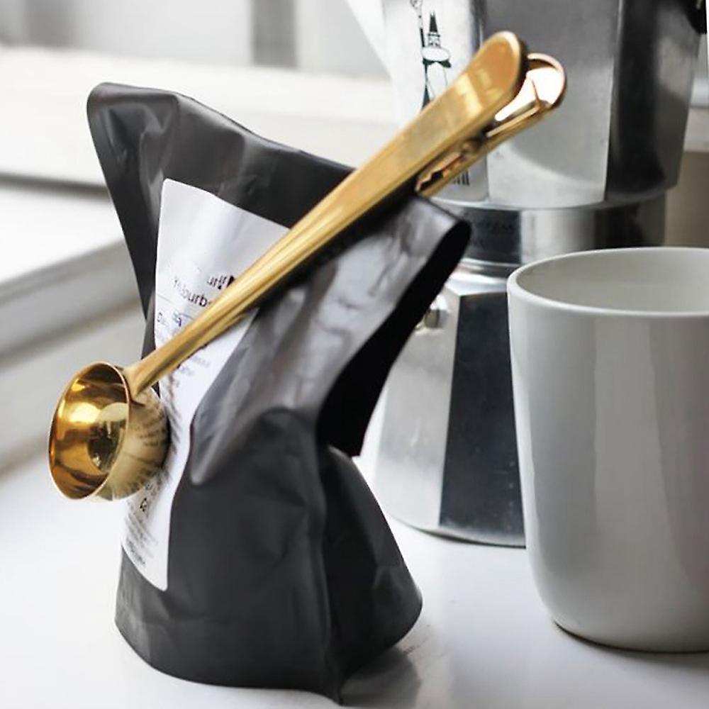 2 In 1 Multifunctional Condiment Spoon Coffee Spoon Spoon with Clip