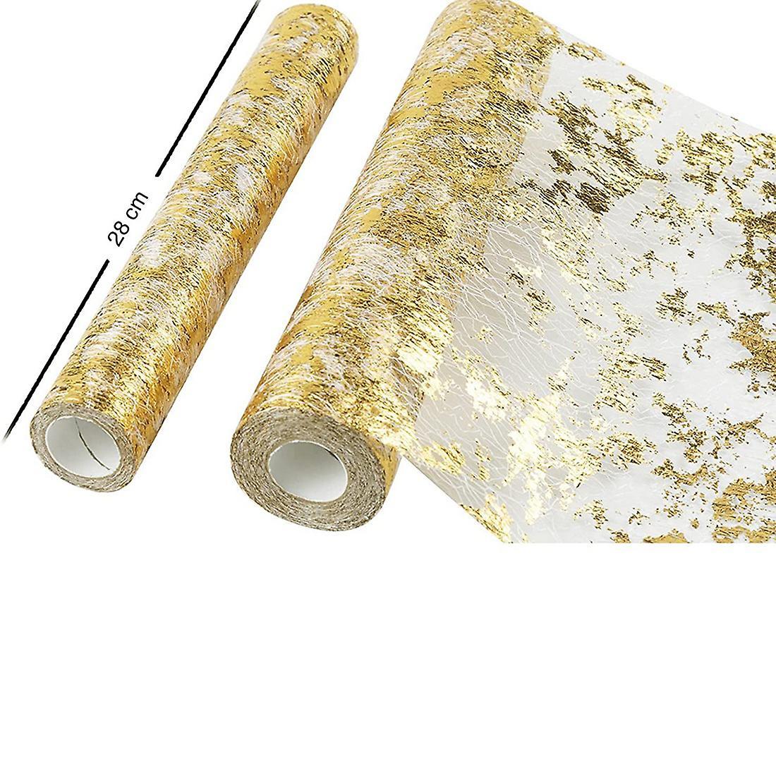 Table Runner, Sparkling Polyester Tulle Ribbon Roll 28cmx10m