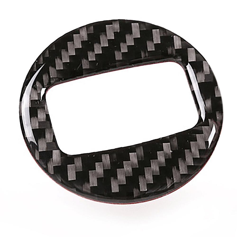 Car Soft Carbon Fiber Keyhole Switch Cover Trim for Touareg 2011-2018