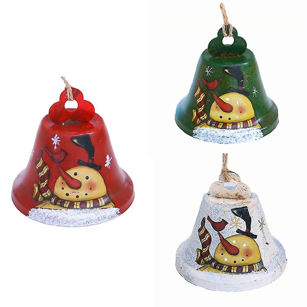 Retro Made Of Bells Pendant Iron Bell Doorknob Decor Christmas Tree B
