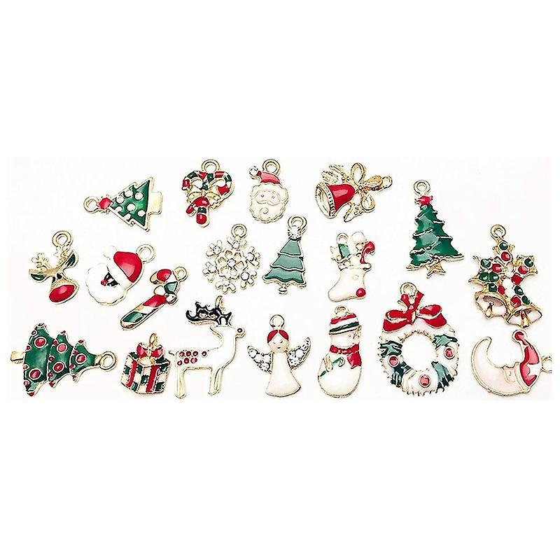 38pcs Christmas Pendant for Necklace Bracelet Earring Jewelry Making